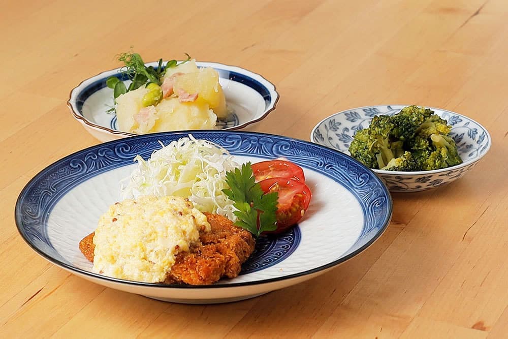 あじフライ献立