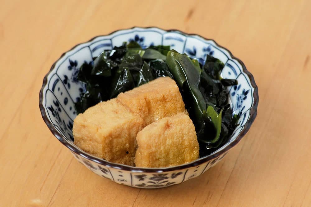 厚揚げとわかめ煮